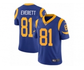 Men's Nike Los Angeles Rams #81 Gerald Everett Vapor Untouchable Limited Royal Blue Alternate NFL Jersey