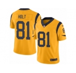 Men's Nike Los Angeles Rams #81 Torry Holt Limited Gold Rush NFL Jersey