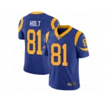 Men's Nike Los Angeles Rams #81 Torry Holt Vapor Untouchable Limited Royal Blue Alternate NFL Jersey