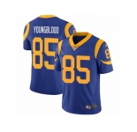 Men's Nike Los Angeles Rams #85 Jack Youngblood Vapor Untouchable Limited Royal Blue Alternate NFL Jersey
