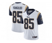 Men's Nike Los Angeles Rams #85 Jack Youngblood Vapor Untouchable Limited White NFL Jersey
