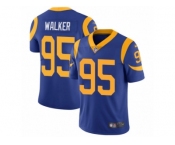 Men's Nike Los Angeles Rams #95 Tyrunn Walker Vapor Untouchable Limited Royal Blue Alternate NFL Jersey