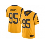 Men's Nike Los Angeles Rams #95 William Hayes Limited Gold Rush NFL Jersey
