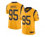 Men's Nike Los Angeles Rams #95 William Hayes Limited Gold Rush NFL Jersey
