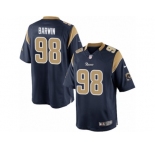 Men's Nike Los Angeles Rams #98 Connor Barwin Limited Navy Blue Team Color NFL Jersey