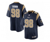 Men's Nike Los Angeles Rams #98 Connor Barwin Limited Navy Blue Team Color NFL Jersey