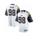 Men's Nike Los Angeles Rams #98 Connor Barwin Limited White NFL Jersey