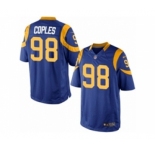 Men's Nike Los Angeles Rams #98 Quinton Coples Limited Royal Blue Alternate NFL Jersey