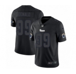 Men's Nike Los Angeles Rams #99 Aaron Donald Limited Black Rush Impact NFL Jersey