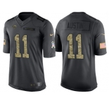 Nike Los Angeles Rams #11 Tavon Austin Men's Stitched Black NFL Salute to Service Limited Jerseys