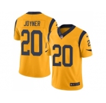 Nike Los Angeles Rams #20 Lamarcus Joyner Gold Men's Stitched NFL Limited Rush Jersey