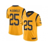 Nike Los Angeles Rams #25 T.J. McDonald Gold Men's Stitched NFL Limited Rush Jersey