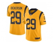 Nike Los Angeles Rams #29 Eric Dickerson Gold Men's Stitched NFL Limited Rush Jersey