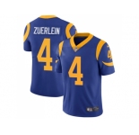 Nike Los Angeles Rams #4 Greg Zuerlein Royal Blue Alternate Men Stitched NFL Vapor Untouchable Limited Jersey