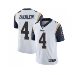 Nike Los Angeles Rams #4 Greg Zuerlein White Men Stitched NFL Vapor Untouchable Limited Jersey