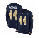 Nike Los Angeles Rams #44 Jacob McQuaide Limited Navy Blue Therma Long Sleeve NFL Jersey