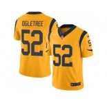 Nike Los Angeles Rams #52 Alec Ogletree Gold Men's Stitched NFL Limited Rush Jersey