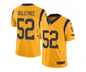 Nike Los Angeles Rams #52 Alec Ogletree Gold Men's Stitched NFL Limited Rush Jersey