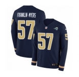 Nike Los Angeles Rams #57 John Franklin-Myers Limited Navy Blue Therma Long Sleeve NFL Jersey