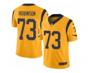 Nike Los Angeles Rams #73 Greg Robinson Gold Men's Stitched NFL Limited Rush Jersey