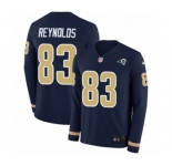 Nike Los Angeles Rams #83 Josh Reynolds Limited Navy Blue Therma Long Sleeve NFL Jersey