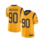 Nike Los Angeles Rams #90 Michael Brockers Gold Men's Stitched NFL Limited Rush Jersey