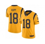 Nike Rams #18 Cooper Kupp Gold Men's Stitched NFL Limited Rush Jersey