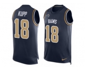 Nike Rams #18 Cooper Kupp Navy Blue Team Color Men's Stitched NFL Limited Tank Top Jersey