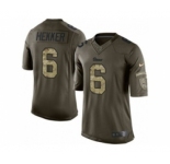 nike nfl jerseys st. louis rams #6 johnny hekker army green[nike Limited Salute To Service]