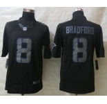nike nfl jerseys st.louis rams #8 sam bradford black[nike impact limited]