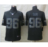 nike nfl jerseys st.louis rams #96 sam black[nike impact limited]
