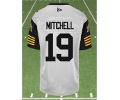 CFL Hamilton tiger cats #19 MITCHELL Crested Away White Jersey