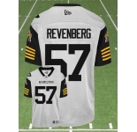 CFL Hamilton tiger cats #57 REVENBERG Crested Away White Jersey