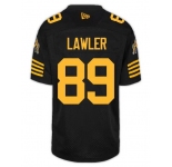 CFL Hamilton tiger cats #89 LAWLER Black Crested Home Replica Jersey