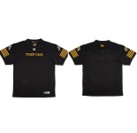 CFL Hamilton tiger cats Blank Black Crested Home Replica Jersey