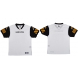 CFL Hamilton tiger cats Blank Crested Away White Jersey