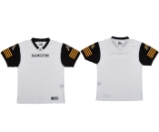 CFL Hamilton tiger cats Blank Crested Away White Jersey