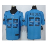 2015 new nike carolina panthers #59 kuechly pro line blue fashion strobe jerseys[limited]