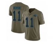 Men Nike Carolina Panthers #11 Brenton Bersin Limited Olive 2017 Salute to Service NFL Jersey