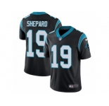 Men Nike Carolina Panthers #19 Russell Shepard Black Team Color Vapor Untouchable Limited Player NFL Jersey