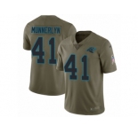 Men Nike Carolina Panthers #41 Captain Munnerlyn Limited Olive 2017 Salute to Service NFL Jersey