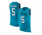 Men Nike Carolina Panthers #5 Michael Palardy Blue Rush Player Name & Number Tank Top NFL Jersey