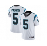 Men Nike Carolina Panthers #5 Michael Palardy White Vapor Untouchable Limited Player NFL Jersey