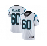 Men Nike Carolina Panthers #60 Daryl Williams White Vapor Untouchable Limited Player NFL Jersey