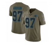 Men Nike Carolina Panthers #97 Mario Addison Limited Olive 2017 Salute to Service NFL Jersey