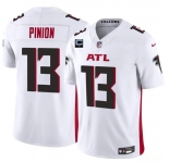 Men's Atlanta Falcons #13 Bradley Pinion White 2025 F.U.S.E With 1-Star C Patch Vapor Untouchable Limited Football Stitched Jersey