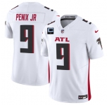 Men's Atlanta Falcons #9 Michael Penix Jr White 2025 F.U.S.E. With 1-Star C Patch Vapor Untouchable Limited Football Stitched Jersey