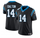 Men's Carolina Panthers #14 Andy Dalton Black 2024 F.U.S.E. Vapor Limited Stitched Football Jersey