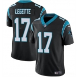 Men's Carolina Panthers #17 Xavier Legette Black 2024 Draft Vapor Limited Football Stitched Jersey