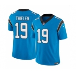Men's Carolina Panthers #19 Adam Thielen Blue 2023 F.U.S.E. Vapor Untouchable Football Stitched Jersey